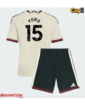 Manchester United Leny Yoro #15 Echipament de Fotbal Replică 2026-27 Copii Treilea (+ Șorturi)